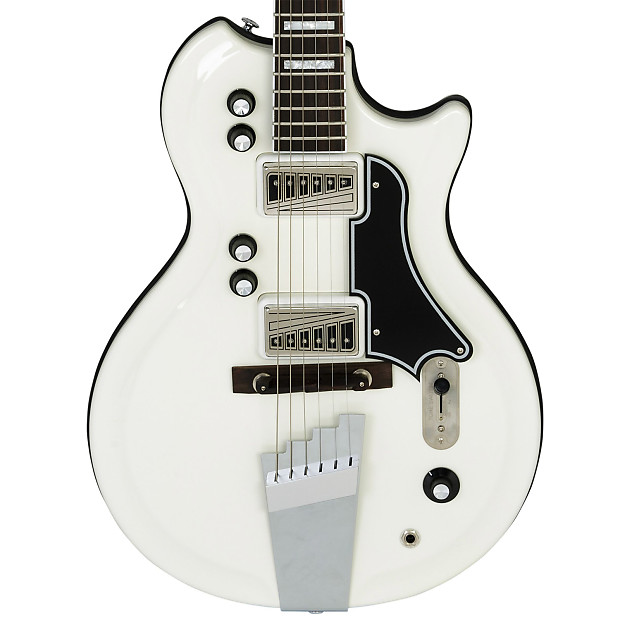 Supro 1524EW Dual-Tone Dual Pickup Americana Series Electric Guitar Ermine White image 1