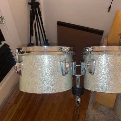 Ludwig Drumset with Melodic Concert Toms 1972 - Gold Sparkle image 4