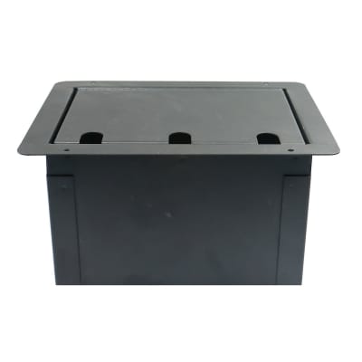Elite Core Recessed Floor Pocket Stage Box With 6 XLR Female Connectors + Duplex AC Outlet image 4