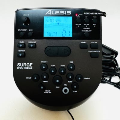 Alesis Surge Drum Module DM7X Brain with Cables and Mount Plate