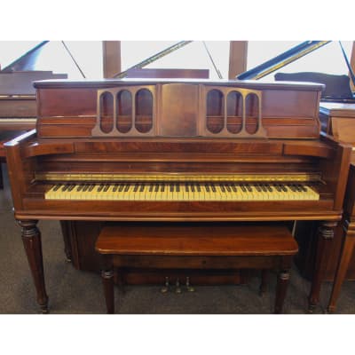 Kimball Console Piano | Polished Mahogany image 4