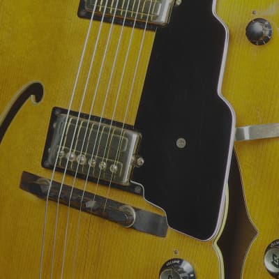 Guild X-500 Stuart 1969 - Blonde Hollow Body Electric Guitar w/Case image 15