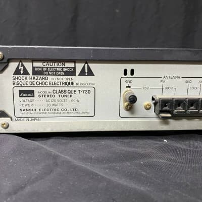 Sansui Quartz PLL Synthesizer Tuner T-730 (MPP327) image 6