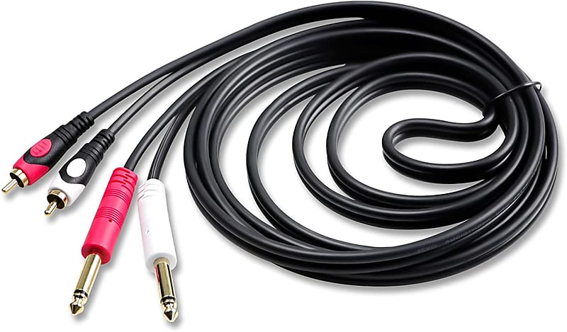 Pro Audio 1/4 inch Mono TS to RCA Male Cables - Custom Cable Connection