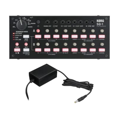 Korg SQ-1 Step Sequencer and PA-100 Volca AC Power Adapter Bundle image 1