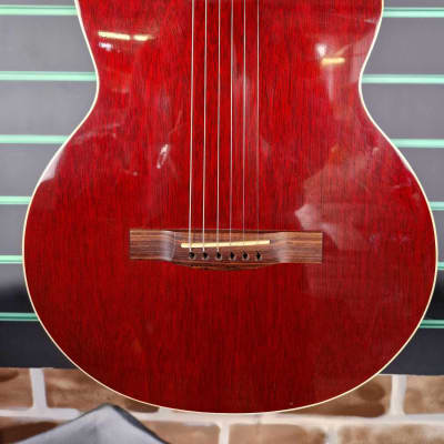 Guild Custom Shop S7CE Peregrine Standard Crimson Red 1999 Electro-Acoustic image 3