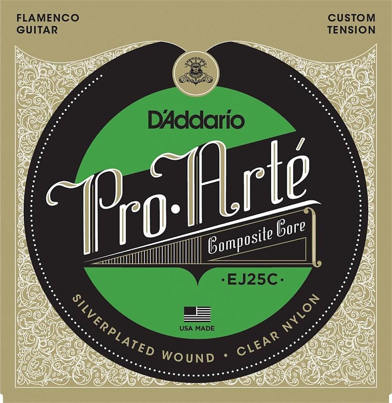 D'Addario EJ25C Pro-Arte Clear Nylon Composite Flamenco Guitar Strings image 1