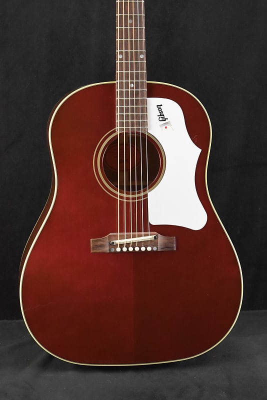 Gibson 60s J-45 Original Adjustable Saddle No Pickup Wine Red image 1