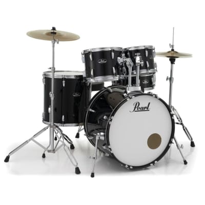 Pearl Roadshow 5pc Drum Set w/Hardware & Cymbals Jet Black RS525SC/C31 image 2