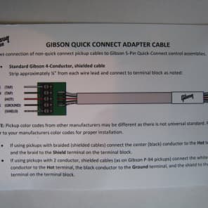 Genuine Gibson Quick Connect Adapter Cables image 3