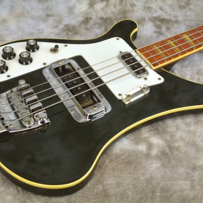 Rare Left Handed 1974 Rickenbacker 4001 Jetglo Bass in OHSC image 11
