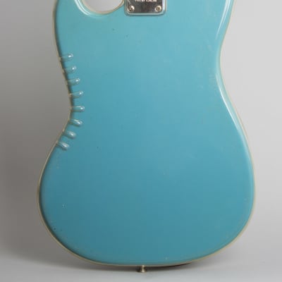 Fender  Duo-Sonic II Solid Body Electric Guitar (1966), ser. #145972, original grey hard shell case. image 4