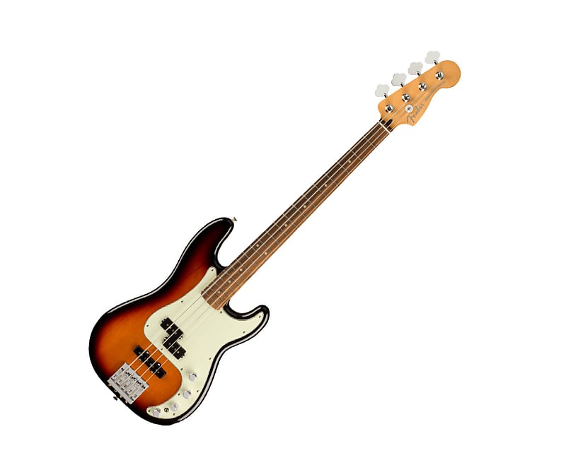 Used Fender Player Plus Precision Bass - 3-Color Sunburst w/ Pau Ferro FB image 1