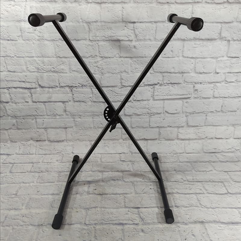 Proline Single Braced Black Keyboard Stand Reverb