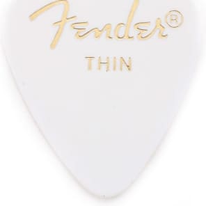Fender 351 Shape Premium Picks Thin White