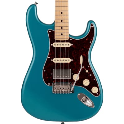 Fender Limited Edition MIJ Hybrid II Stratocaster HSS Reverse Telecaster  Headstock Ocean Turquoise Metallic | Reverb UK