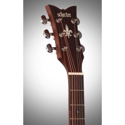 Schecter Deluxe Acoustic Guitar, Natural Satin image 8