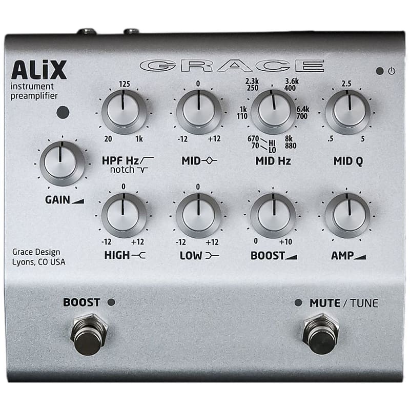 Grace Design ALiX Acoustic Instrument Preamp (Silver) Reverb