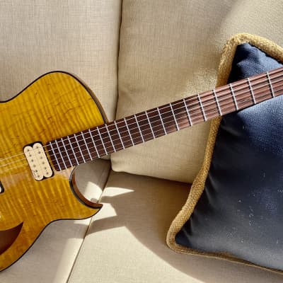 Marchione Semi-Hollow Maple / Mahogany Guitar  --   Brazilian Rosewood Fingerboard  -- image 1