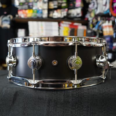 DW USA Collectors Series 5x14" Maple Snare Drum - Ebony Satin Oil Finish (2025) image 8