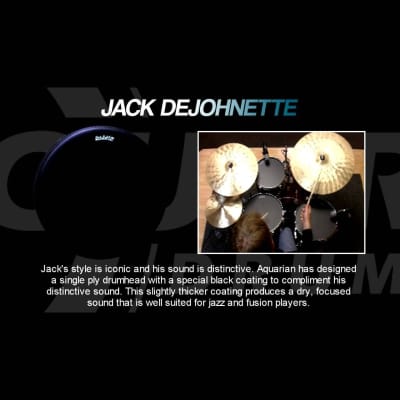 Aquarian Jack Dejohnette Drum Head 10" image 3