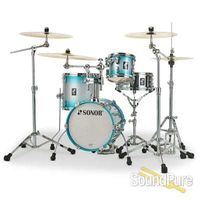 Sonor 4pc AQ2 Martini Drum Set - Aqua Silver Burst image 1