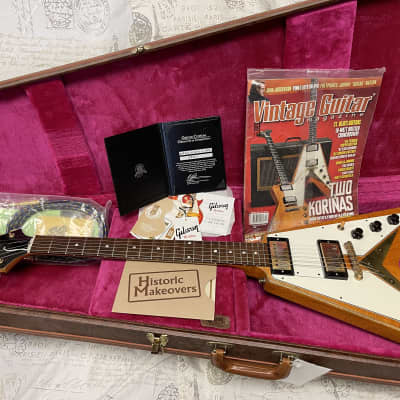 2008 Gibson 50th Anniversary 1958 Korina Flying V First Ever Made In  Custom Shop #1 of 100 image 7