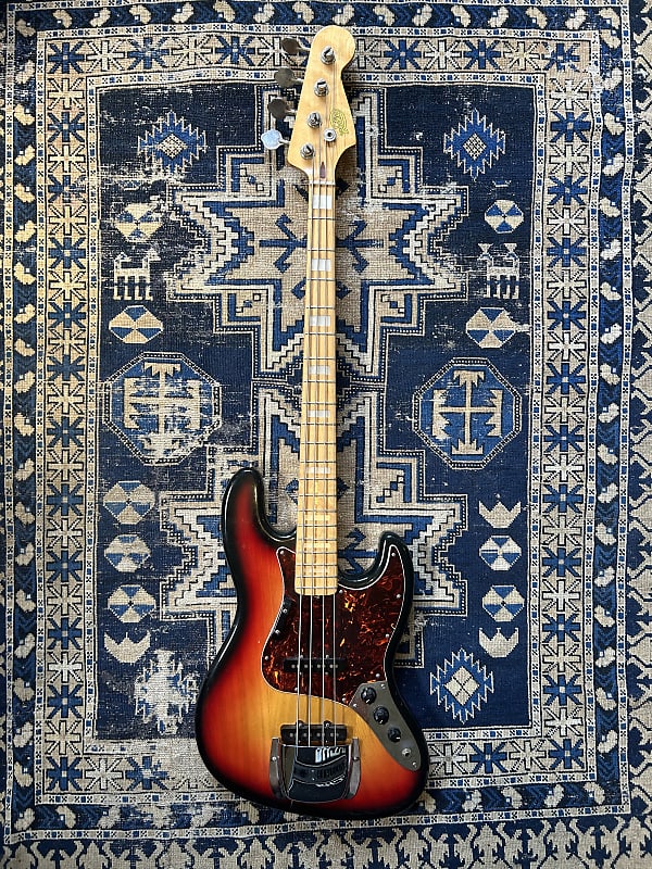 1979 MIJ Flame Maple Rodie Jazz Bass image 1