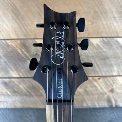 PRS Wood Library Custom 24 Semi-Hollow Flame Maple 10 Top, Korina Back, Torrified Maple Neck, Ziricote FB - Faded Blue Jean Satin 391870 image 11