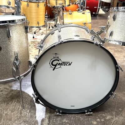 Gretsch BroadKaster Name Band 50’s - Peacock Sparkle 3 PC Set image 1