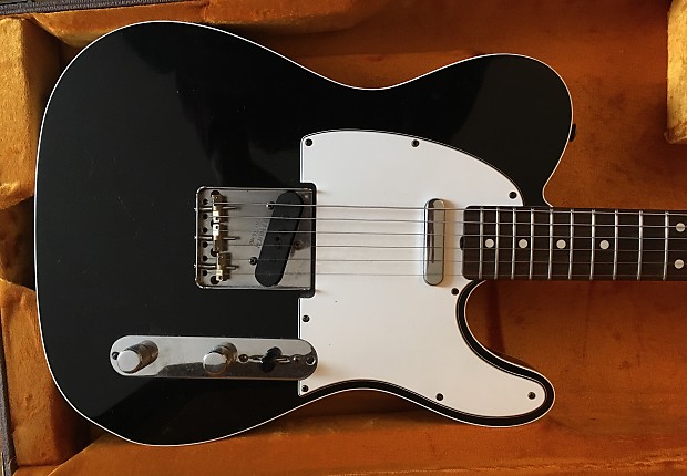Black telecaster white hot sale binding