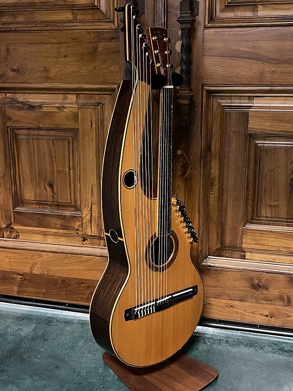 Worland 21 String Hollow Arm Harp Guitar Sitka Rosewood