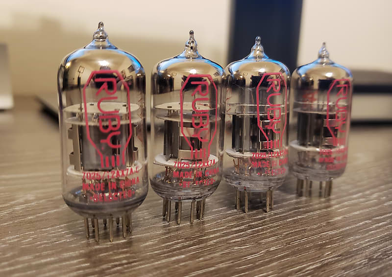 Set of 4 NOS Ruby 12AX7 Preamp Tubes (Made in Beijing) | Reverb