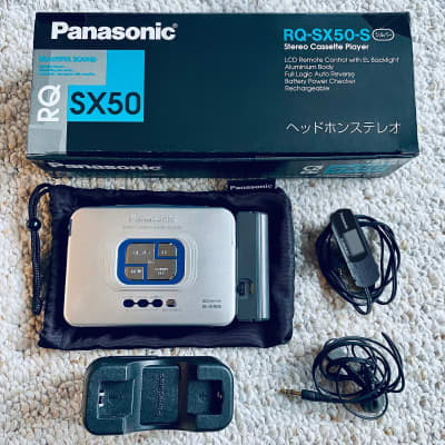 [RARE FULL SET] PANASONIC SX50 Walkman Cassette Player, Near Mint Silver, Working ! image 3