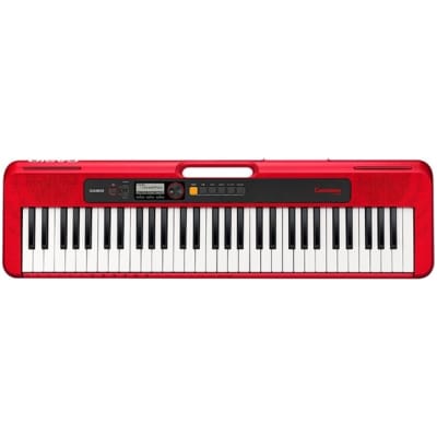 Casio CT-S200 Casiotone Portable Electronic Keyboard with USB, Red, USED, Scratch & Dent
