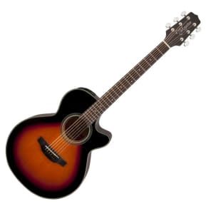Takamine GF15CE BSB G15 Series FXC Concert Cutaway Acoustic/Electric Guitar Gloss Brown Sunburst