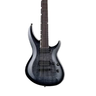 ESP LTD H3-1007 Baritone FM Electric Guitar - See Thru Black Sunburst image 3