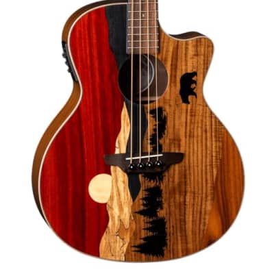 Luna Vista Bear Tropical Wood Acoustic-Electric Bass image 2