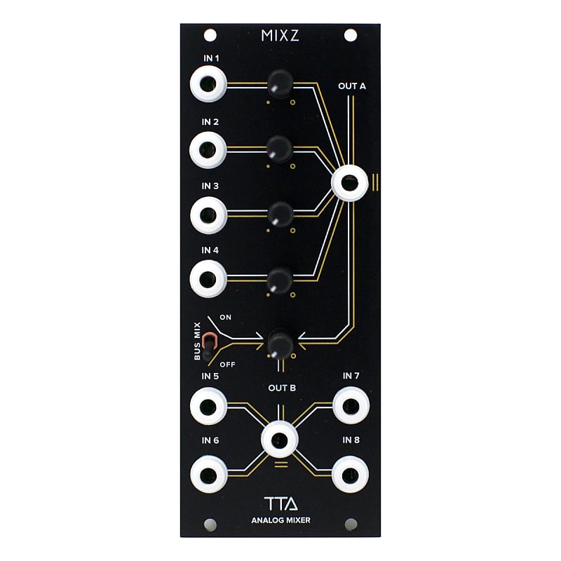 Tiptop Audio MixZ Low Noise Dual Mixer Eurorack Module (Black) image 1