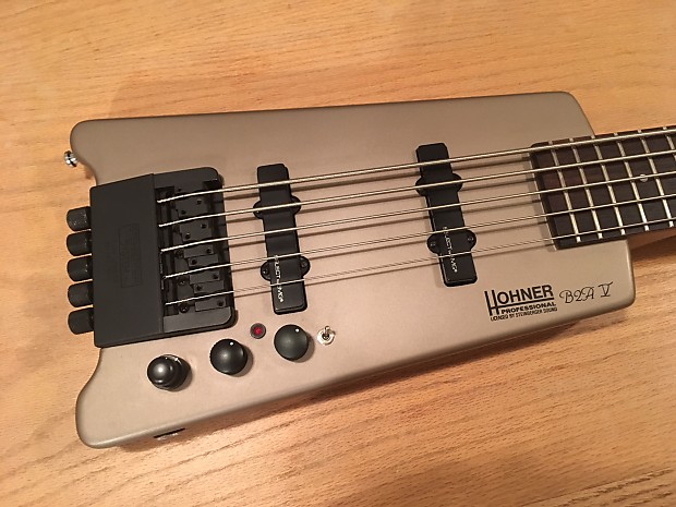 Hohner 5 String Bass - B2AV Silver