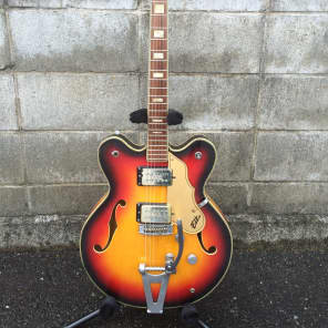 RARE Elk Galaxy 1970 Sunburst Gretsch MIJ Cheaper than Electromatic with bonus vintage mojo! image 2