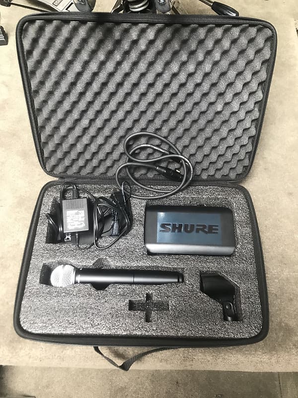 Shure Wireless Microphone System Sm58 2020 21 Black Reverb