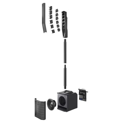 Electro-Voice EVOLVE 30M Compact Column Loudspeaker System with Onboard Mixer, DSP and FX (Black) image 9