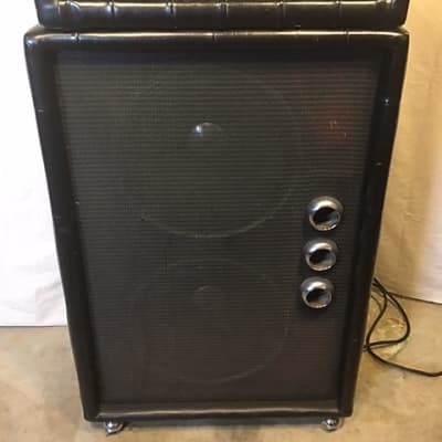 Plush PRB 1000S Amp and Cabinet early 1970's Black Padded image 2