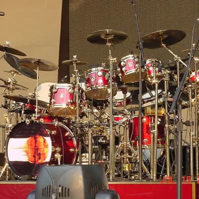 Neil Peart's DW 3 x 13 Red Sparkle Piccolo Snare Drum 1996 - Red Sparkle image 19