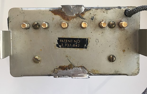 Gibson T Top Humbuckimg Pickup Patent Number 2737842 1960s Gibson T Top Humbuckimg Pickup Patent Number 2737842 1960s