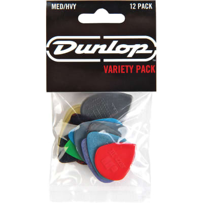 Dunlop PVP102 Guitar Pick Variety Pack, Medium/Heavy, 12-Pack image 1