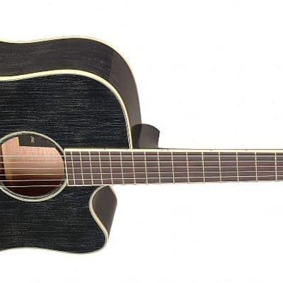 James Neligan YAK-DCFI Dreadnought Cutaway Solid Mahogany Top 6-String Acoustic-Electric Guitar image 3