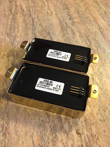 Gold EMG MetalWorks 81 85 Active Pickup Set (Zakk Wylde, Bjorn