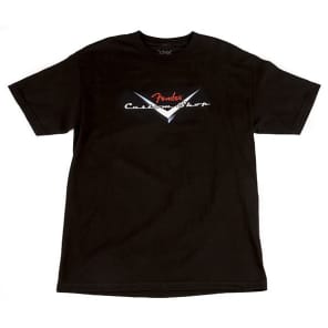 Fender Custom Shop Original Logo T-Shirt, Black, M 2016